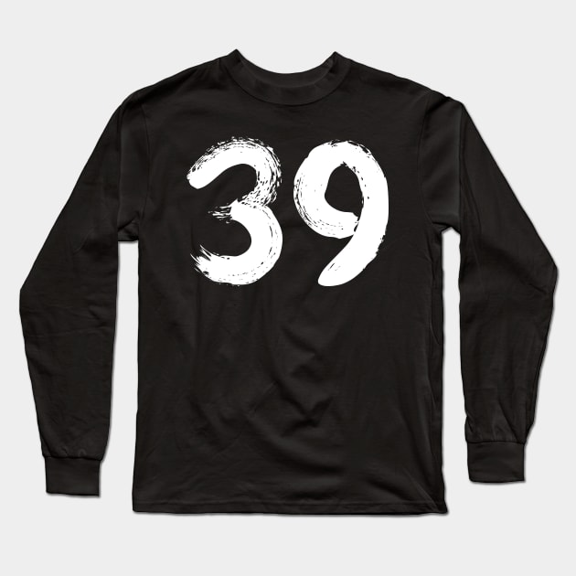 Number 39 Long Sleeve T-Shirt by Erena Samohai